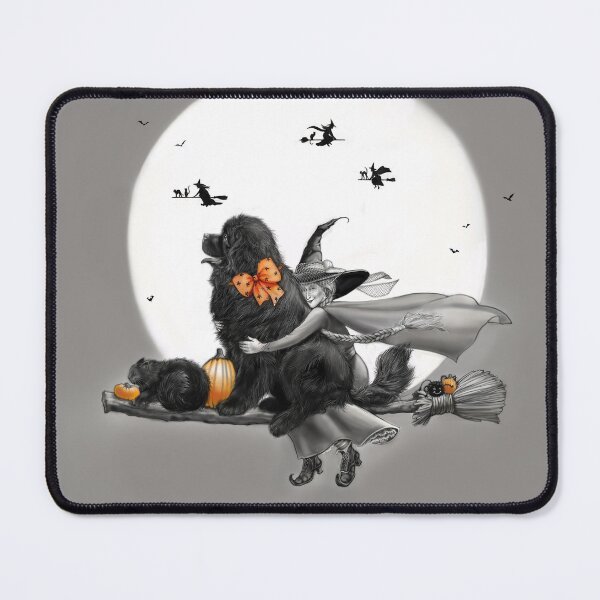 Item preview, Newfie on a Broom designed and sold by Patricia Reeder Eubank.