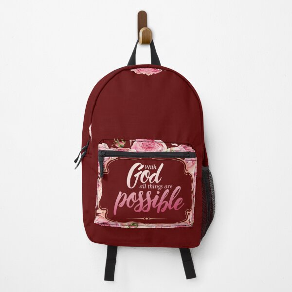 Item preview, with god all things are possible verse luke designed and sold by josephfanous.