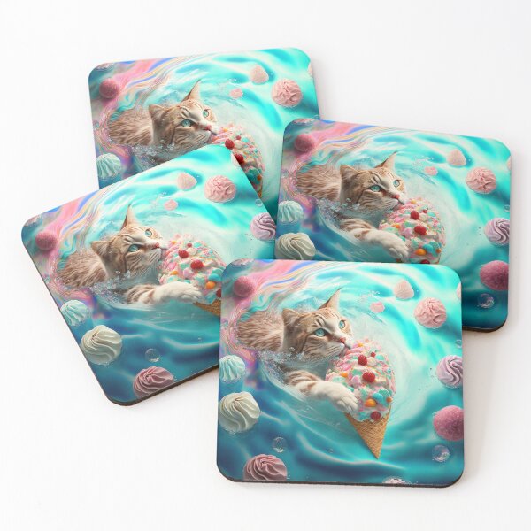 Item preview, Swimming Candy Cat designed and sold by AxeWave.