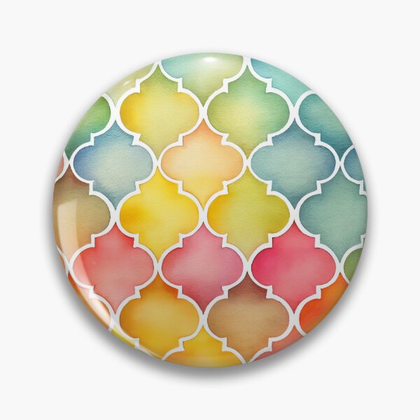 Item preview, Soothing Rainbow Moroccan Watercolor Pattern designed and sold by UltraGraphics.