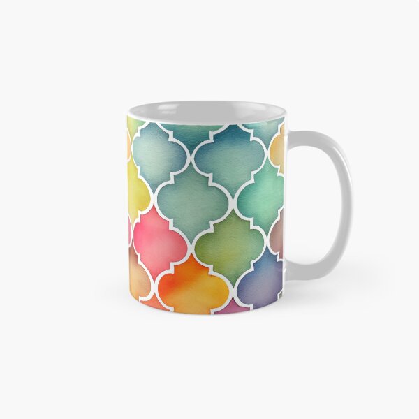Item preview, Soothing Rainbow Moroccan Watercolor Pattern designed and sold by UltraGraphics.