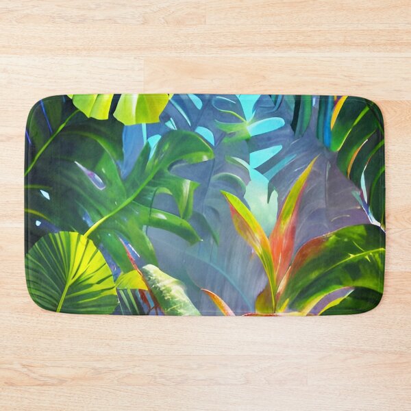 Item preview, Monstera leaves dream jungle landscape designed and sold by Ascooepics.
