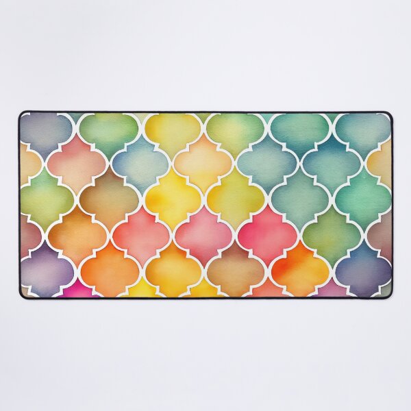 Item preview, Soothing Rainbow Moroccan Watercolor Pattern designed and sold by UltraGraphics.