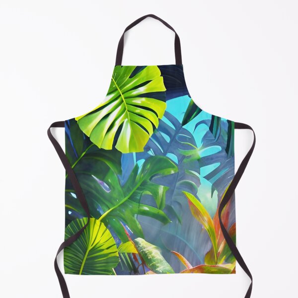 Item preview, Monstera leaves dream jungle landscape designed and sold by Ascooepics.