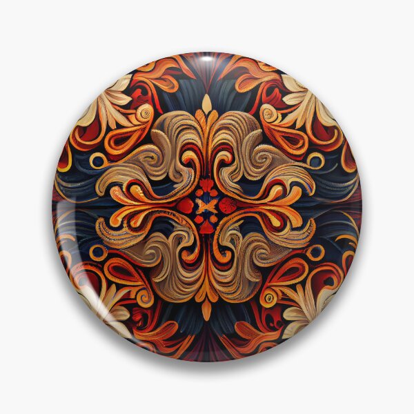 Artikelvorschau, Dynamic New Traditional Pattern Digital Painting entworfen und verkauft von CodeAndColors.