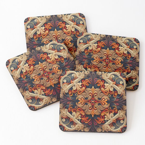 Item preview, Dynamic New Traditional Pattern Digital Painting designed and sold by CodeAndColors.