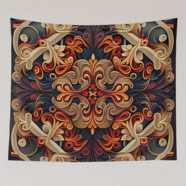 Item preview, Dynamic New Traditional Pattern Digital Painting designed and sold by CodeAndColors.