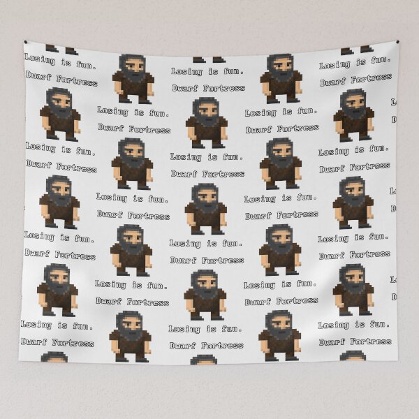 Item preview, Dwarf fortress pixel art - losing is fun designed and sold by ThePopCultures.
