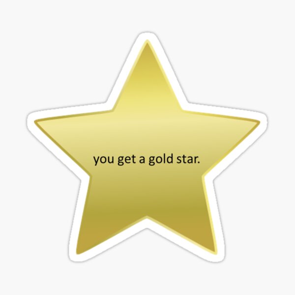 gold star Sticker for Sale by hjmiller2002