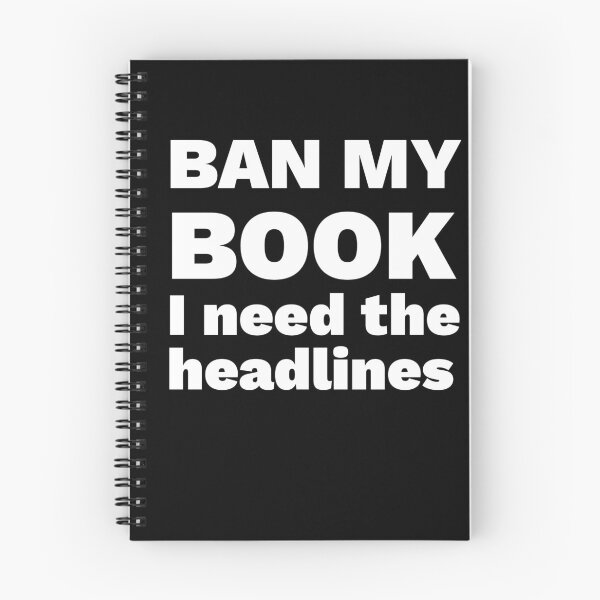Item preview, Ban My Book (white on black) designed and sold by KBRdesigns.