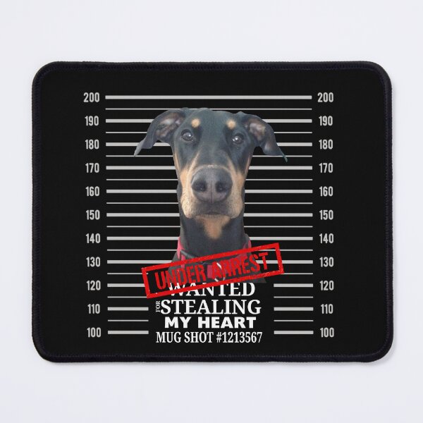 Item preview, Doberman Mugshot Steeling my Heart  designed and sold by suerussoart.