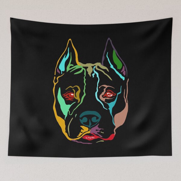 Item preview, American Staffordshire Terrier Colorful designed and sold by nueschka.