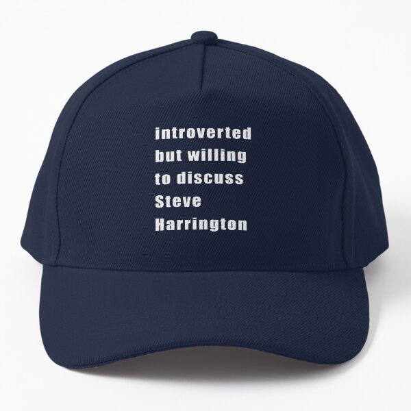 Item preview, Introverted but willing to discuss Steve Harrington (white on black) designed and sold by KillianIsMyHome.