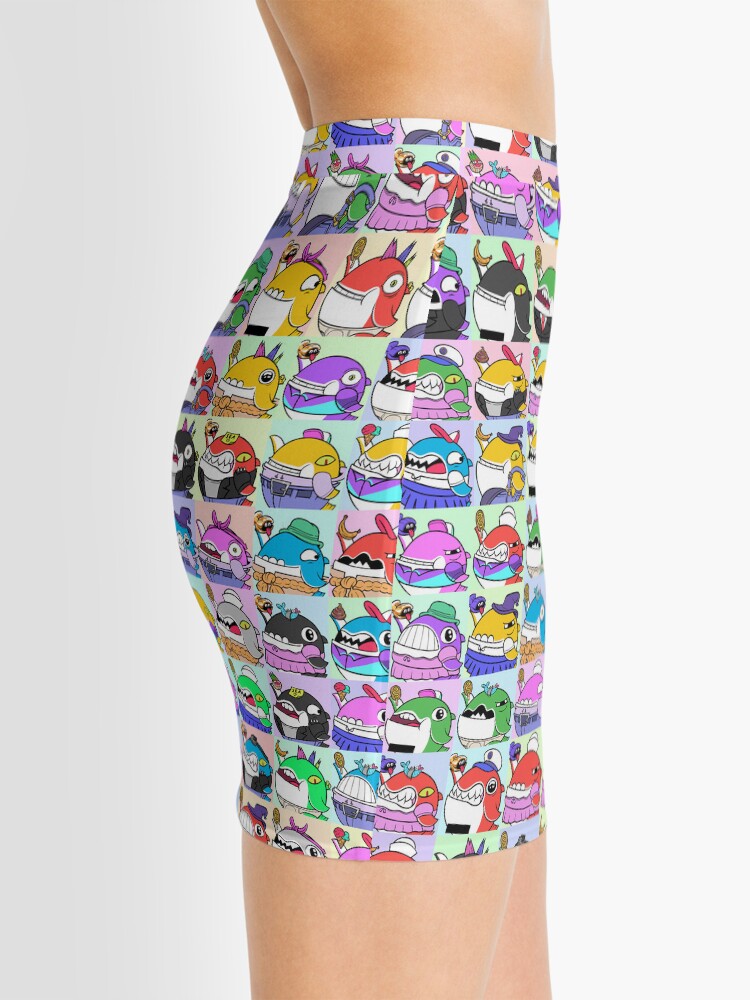Alternate view of Cute Sticker Whales Pattern Mini Skirt