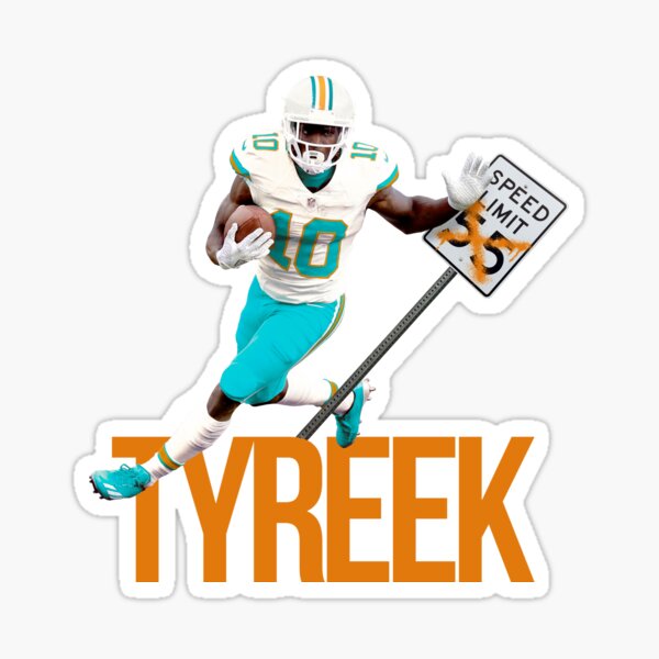 Tyreek Hill Dolphins Sticker for Sale by Jake Greiner