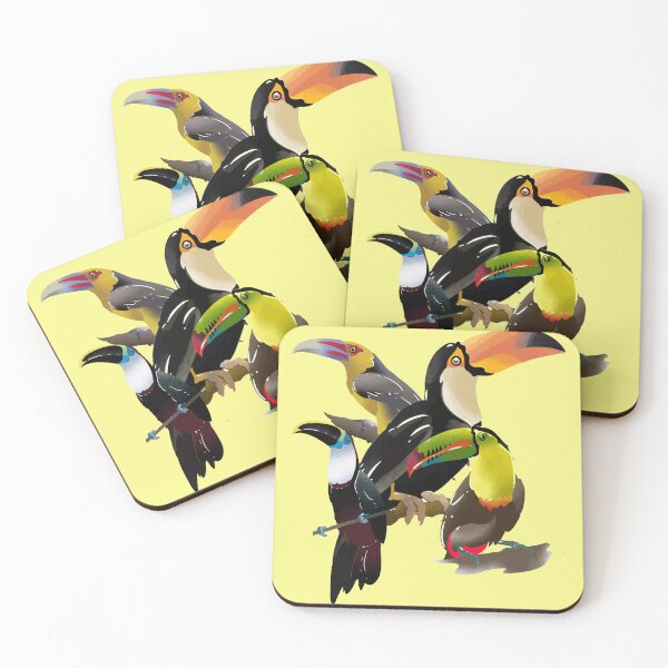 Item preview, toucans designed and sold by TheChaloArtShop.