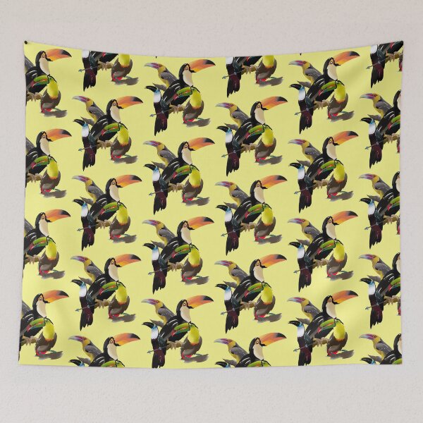 Item preview, toucans designed and sold by TheChaloArtShop.