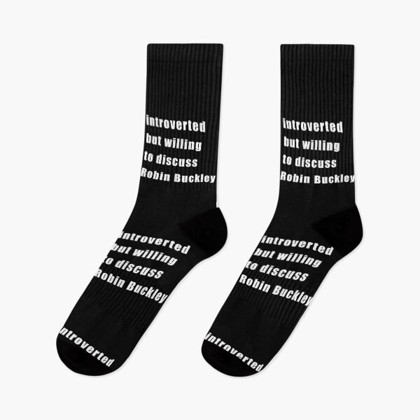 Item preview, Introverted but willing to discuss Robin Buckley (white on black) designed and sold by KillianIsMyHome.