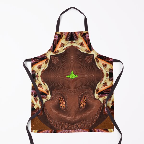 Item preview, *FUNNY ABSTRACT PAINTING ALIEN TRIBAL FACE CHOCOLATE MIXTURE MINT GREEN WITH STARRY GREEN ANISE* designed and sold by Ralek.