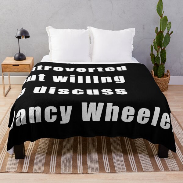 Item preview, Introverted but willing to discuss Nancy Wheeler (white on black) designed and sold by KillianIsMyHome.