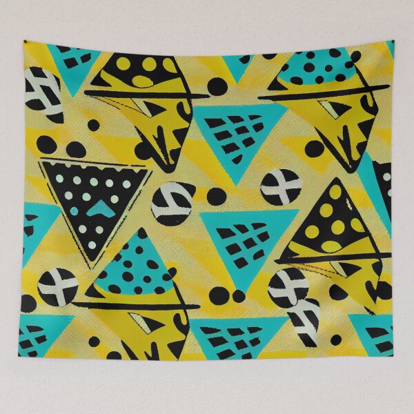 Artikelvorschau, Kawaii Triangular Cool African Pattern Digital Painting entworfen und verkauft von CodeAndColors.