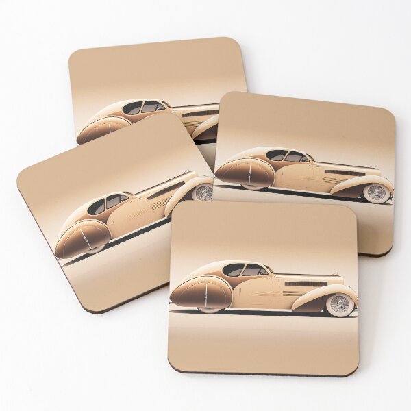 Item preview, Art Deco Style Cars designed and sold by TheArtfulAI.