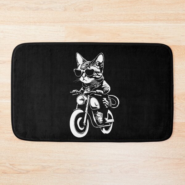 Item preview, biker cat vector design 002 designed and sold by test26.