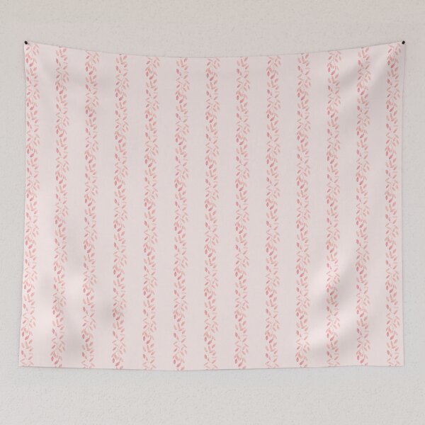 Item preview, Pastel Floral Tone on Tone Watercolor Stripe Bella Petals in Pink Diamond designed and sold by Blue Daisy Studio.