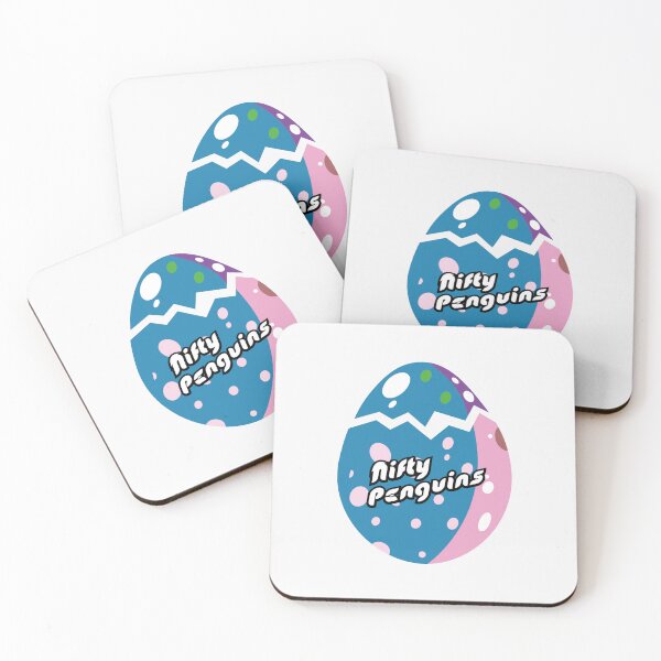 Item preview, Penguins in Colorful Eggshells - Collection N. 27 designed and sold by NiftyPenguins.