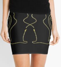Black Cats Mini Skirt