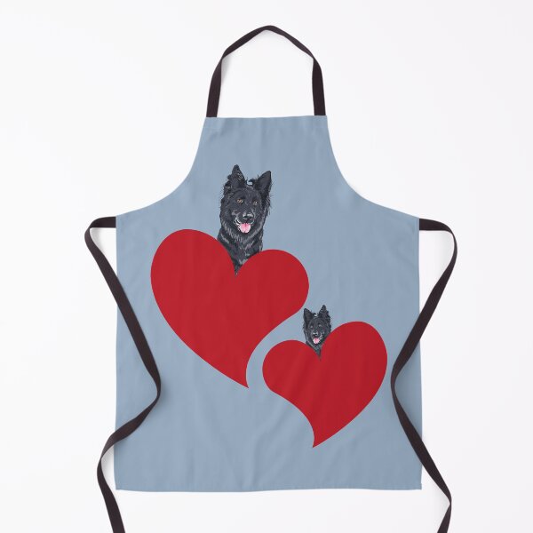 Item preview, Groenendael Belgian Shepherd in Heart designed and sold by SeasonalDogs.