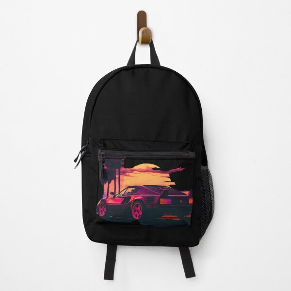 Item preview, Ferrari Miami Vice synthwave sunset designed and sold by SpaceCars.