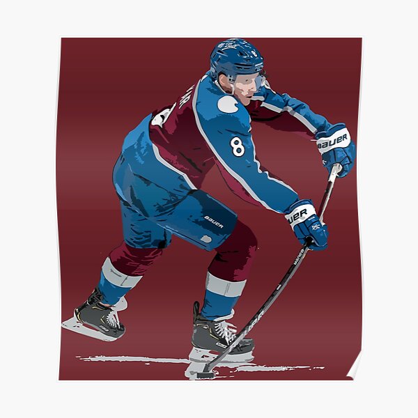 EA Sports NHL 24 Cale Makar From Colorado Avalanche Is The Cover Athlete  Home Decor Poster Canvas - Mugteeco