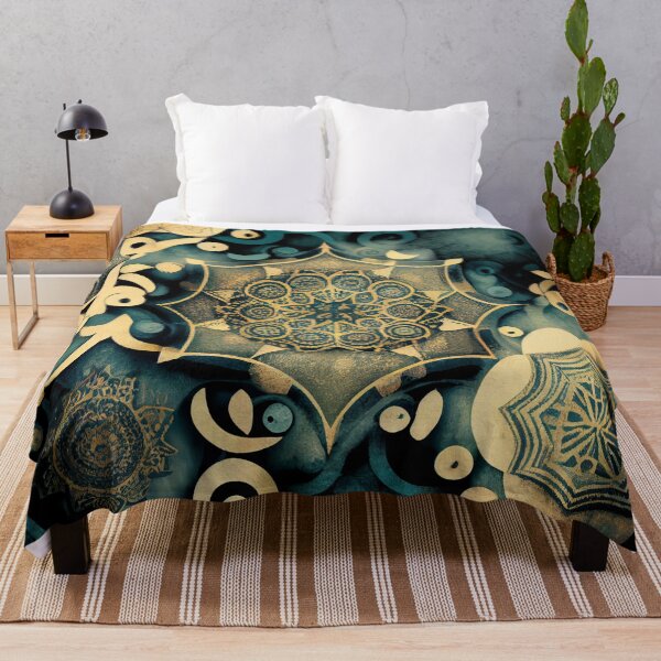 Item preview, Mystical Muted Eclectic Pattern Digital Painting designed and sold by CodeAndColors.