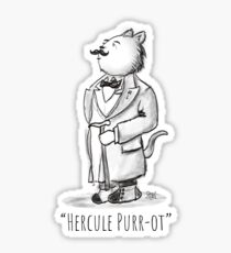 Hercule Purr-ot, Cat Detective! Sticker