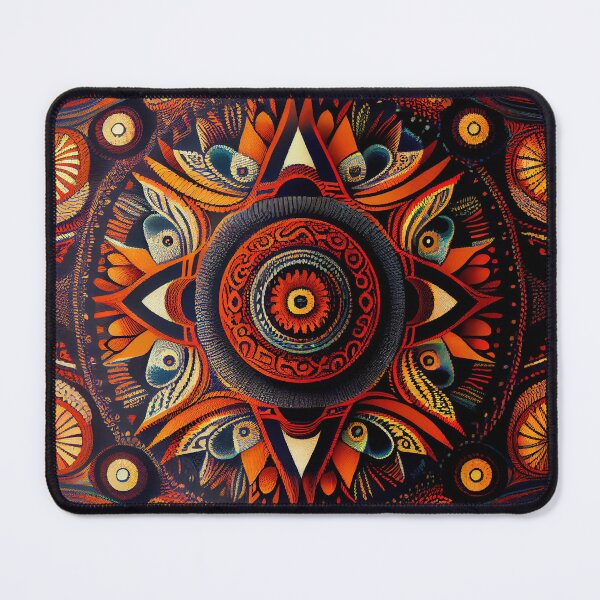 Item preview, Cool Energetic African Pattern Digital Painting designed and sold by CodeAndColors.