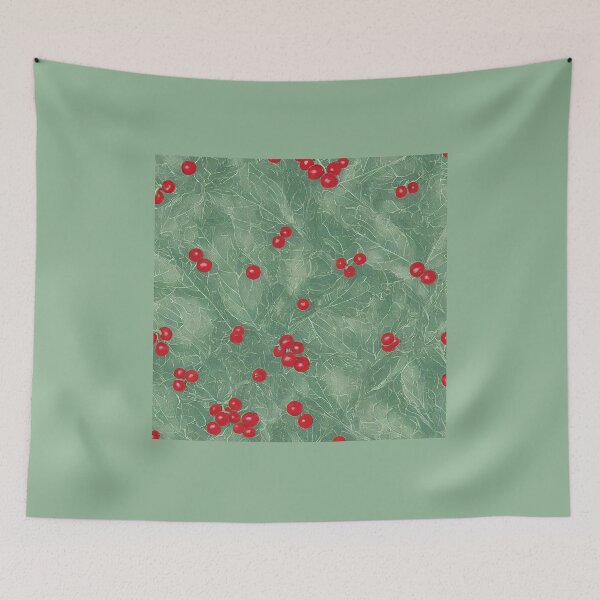 Item preview, December Holly Berry Pattern designed and sold by FamiliarPufferfish.