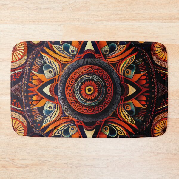 Item preview, Cool Energetic African Pattern Digital Painting designed and sold by CodeAndColors.