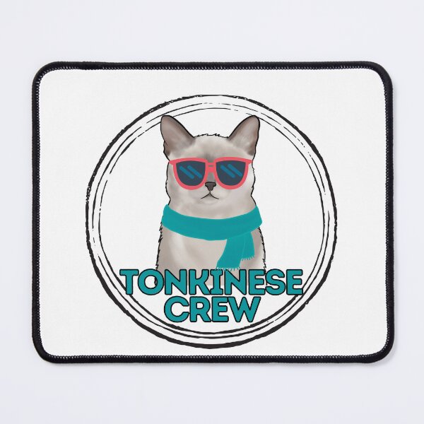 Item preview, Tonkinese cat crew cool cat in sunglasses designed and sold by JoeyGraceCatCo.