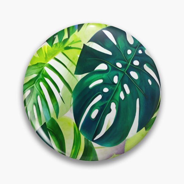 Item preview, Monstera Tropical Leaves Watercolor Art designed and sold by Ascooepics.