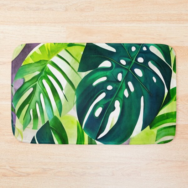 Item preview, Monstera Tropical Leaves Watercolor Art designed and sold by Ascooepics.