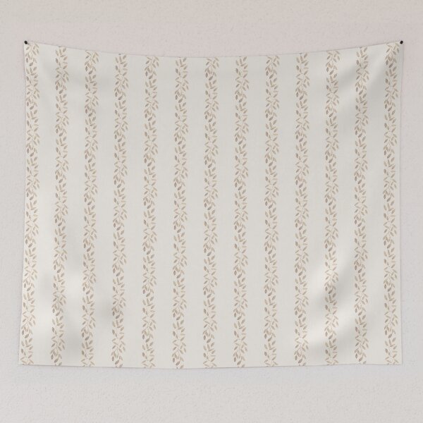 Item preview, Pastel Floral Watercolor Stripe Tone on Tone Bella Petals in Smoky Quartz Neutrals designed and sold by Blue Daisy Studio.