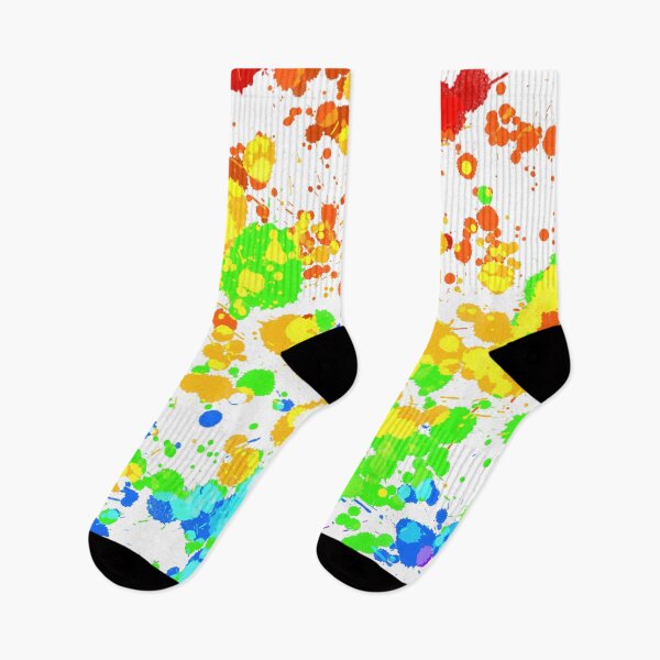 Item preview, Rainbow Paint Splatter Print designed and sold by SparkyMae.