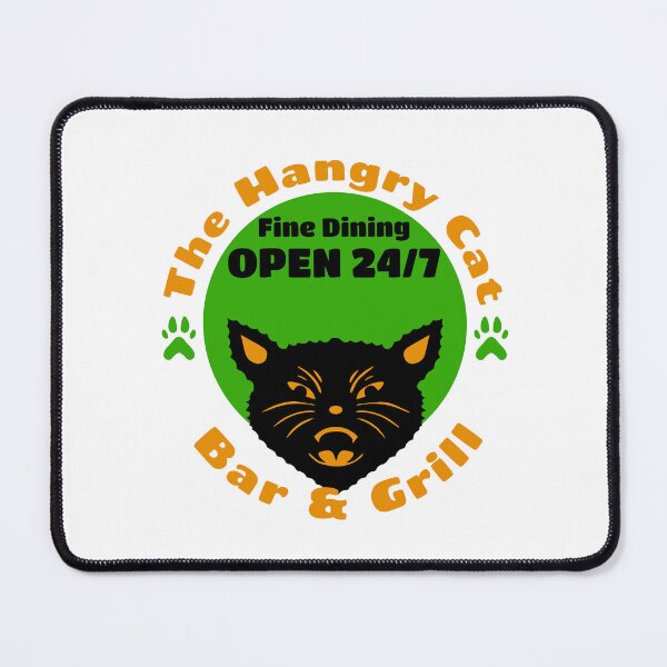 Item preview, The Hangry Cat Bar And Grill designed and sold by DreamSwiftly.