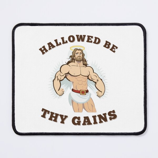 Item preview, Buff Jesus - Hallowed Be Thy Gains designed and sold by MJ ⭐⭐⭐⭐⭐.