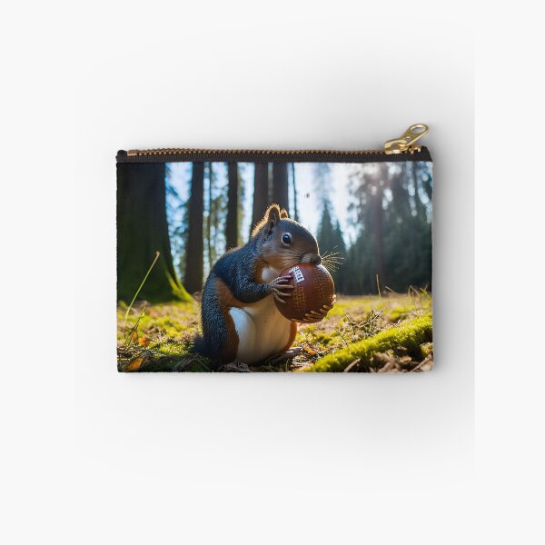 Item preview, Squirrel Loves hazelnuts and football designed and sold by CRAFTCREATIVES.