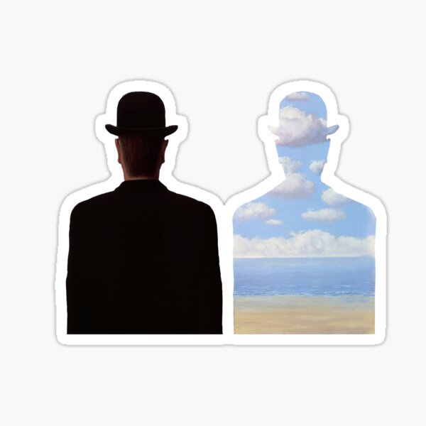 Magritte Sticker
