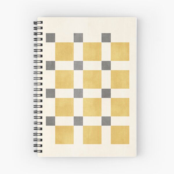 Item preview, Chequer Pattern Warm Yellow Dark Grey designed and sold by FAROSSTUDIO.