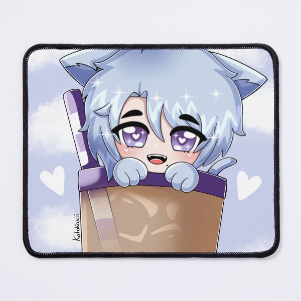 Item preview, Genshin impact Kamisato Ayato chibi boba artwork designed and sold by Kotokoxii.