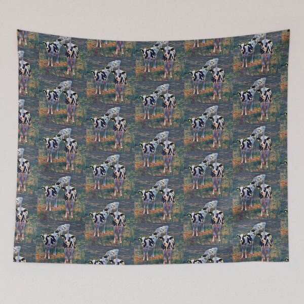 Item preview, Curious black and white dairy cows hear a sound designed and sold by FarmsteadAcers.